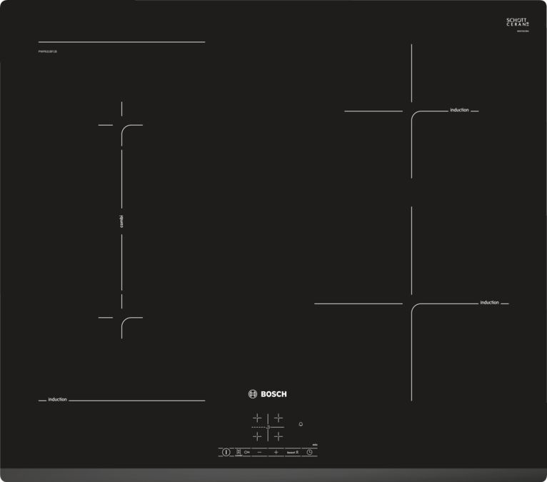 Series 4 Induction hob 60 cm PWP631BF1B PWP631BF1B-1