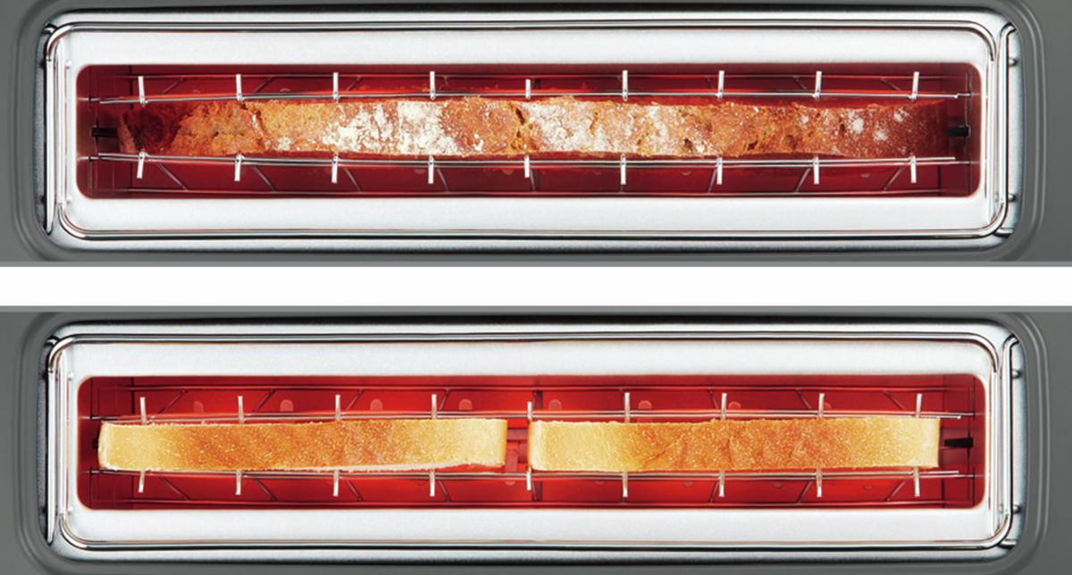 Hosszú szeletes kenyérpirító ComfortLine Vörös TAT6A004 TAT6A004-9