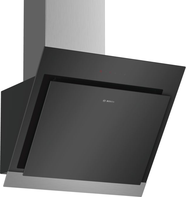Serie | 4 Wall-mounted cooker hood 60 cm clear glass black printed DWK67HM60B DWK67HM60B-1