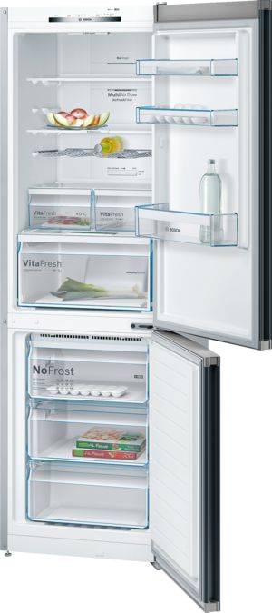 Serie | 4 free-standing fridge-freezer with freezer at bottom Noir KGN36VB30 KGN36VB30-1