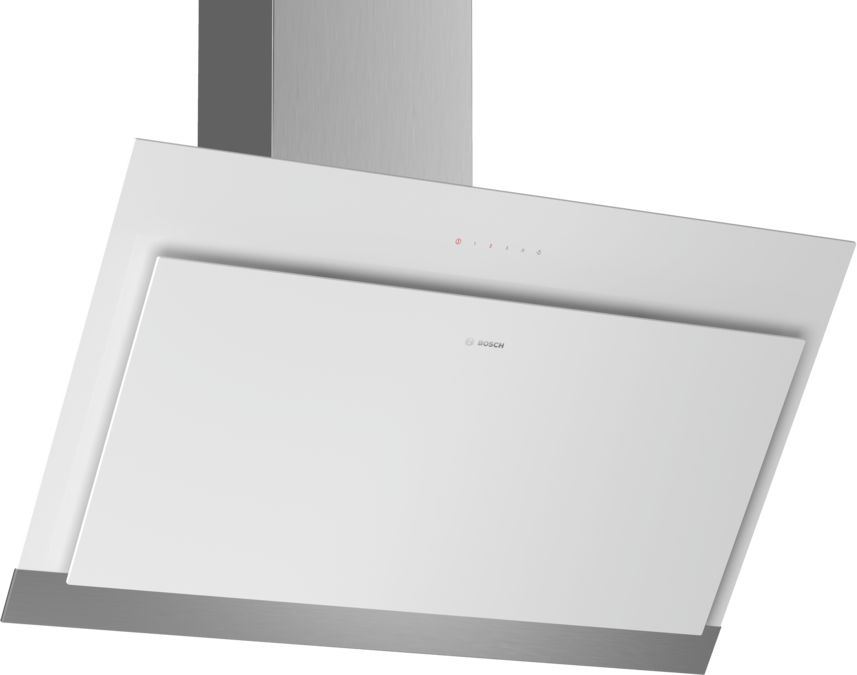 Serie | 4 Wall-mounted cooker hood 90 cm clear glass white printed DWK97HM20B DWK97HM20B-1