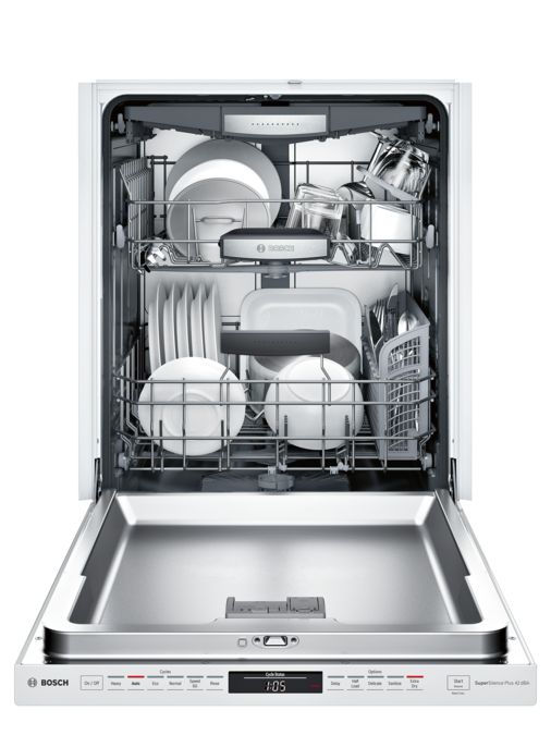 800 Series Dishwasher 24'' Custom Panel Ready White SHPM78W52N SHPM78W52N-3