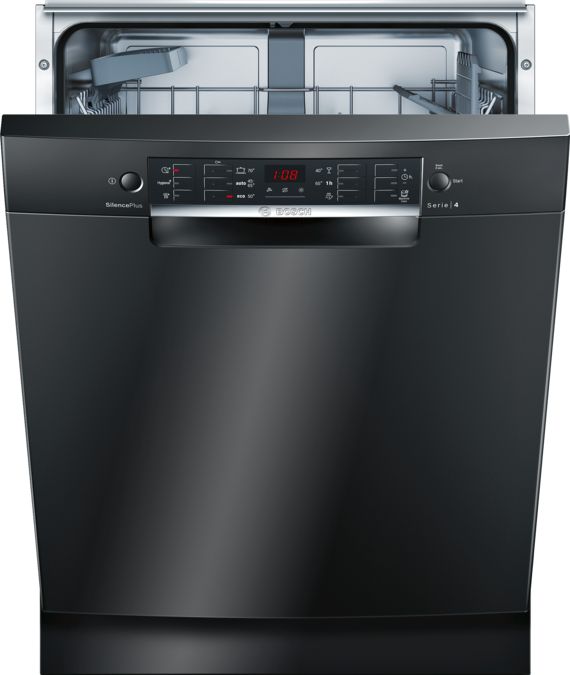Serie | 4 Opvaskemaskine til underbygning 60 cm sort SMU46CB01S SMU46CB01S-1