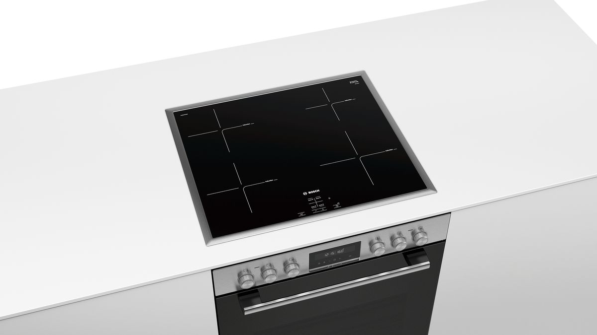 Serie | 4 Induktionshäll 60 cm control panel on the cooker, Svart NUE645CB2E NUE645CB2E-4