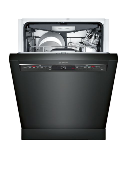 Série 800 Lave-vaisselle sous plan 24'' Custom Panel Ready Noir SHE878WD6N SHE878WD6N-2