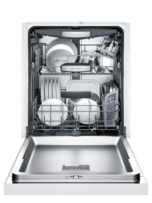800 Series Dishwasher 24'' Custom Panel Ready White SHEM78W52N SHEM78W52N-2