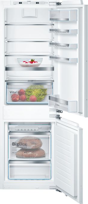 Series 6 built-in fridge-freezer with freezer at bottom 177.2 x 55.8 cm soft close flat hinge KIN86AD30A KIN86AD30A-1