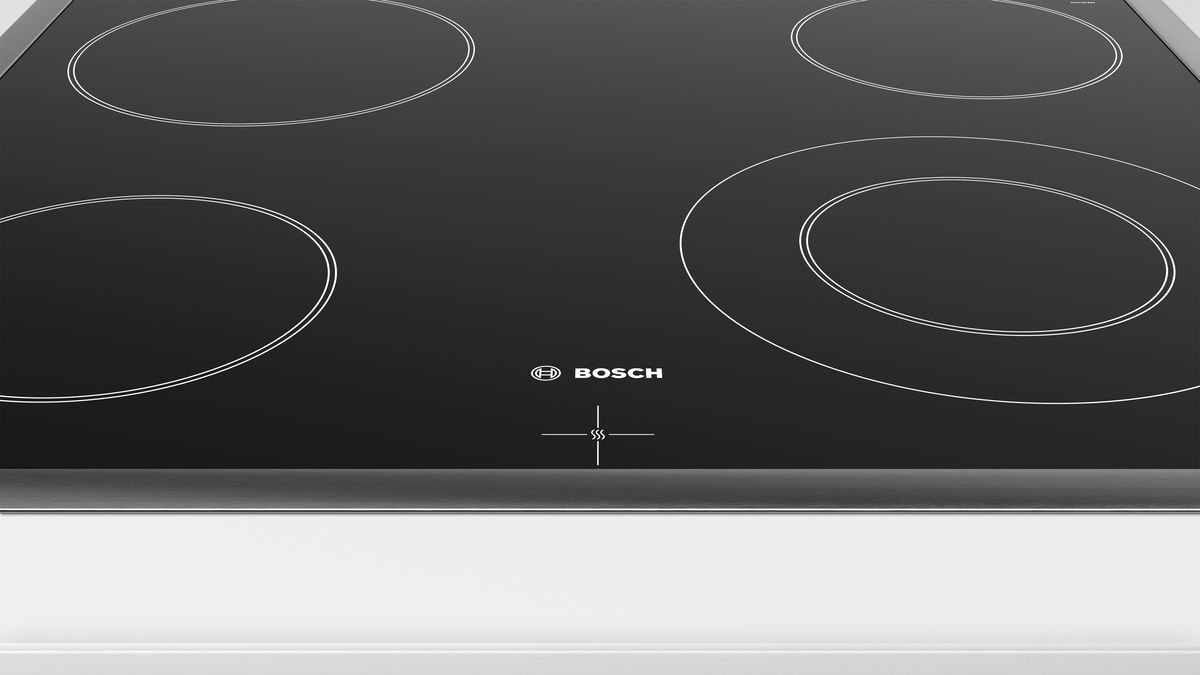 Series 4 Electric hob 60 cm control panel on the cooker, Black, surface mount with frame NKF645GA1C NKF645GA1C-3