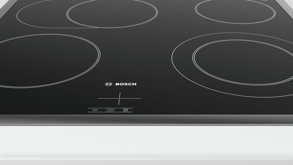 Series 4 Electric hob 60 cm control panel on the cooker, Black, surface mount with frame NKN645BA2C NKN645BA2C-3