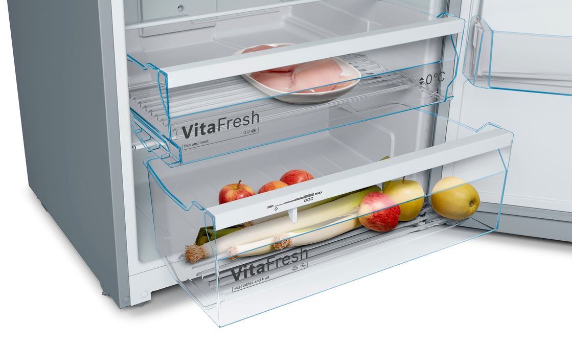 Serie | 4 free-standing fridge-freezer with freezer at top 171 x 70 cm Inox-look KDN53VL20J KDN53VL20J-5