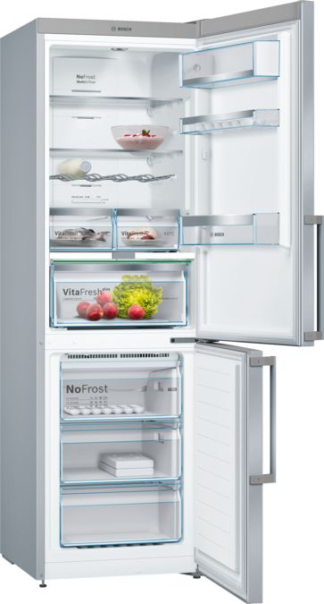 Serie | 6 Free-standing fridge-freezer with freezer at bottom 186 x 60 cm Inox-easyclean KGN36AI35G KGN36AI35G-3