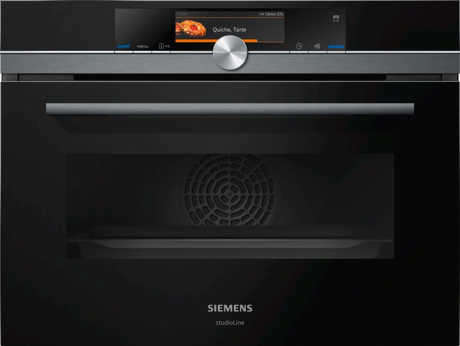 iQ700 Kompakt ångugn 60 x 45 cm Svart CS858GRB7S CS858GRB7S-1