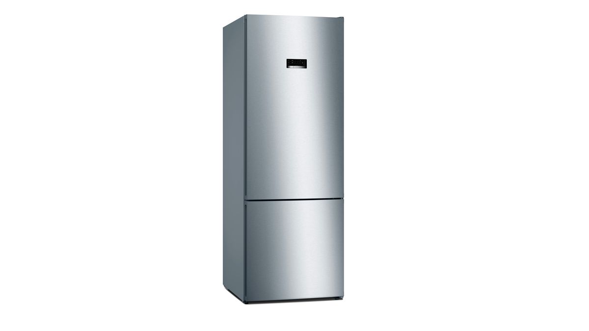 Série 4 Réfrigérateur combiné pose-libre 193 x 70 cm Acier Inoxydable (anti traces de doigts) KGN56VI30U KGN56VI30U-1