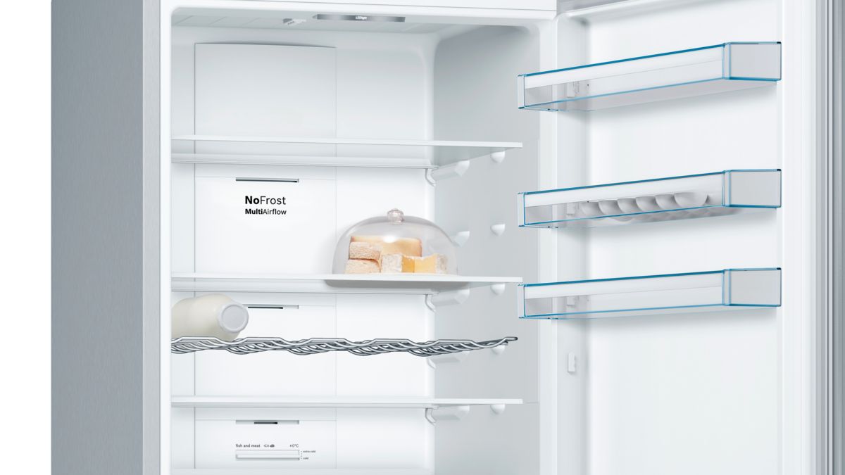 Serie | 4 Free-standing fridge-freezer with freezer at bottom 193 x 70 cm Inox-look KGN56XL30 KGN56XL30-4