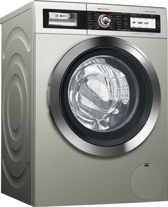HomeProfessional Waschmaschine, Frontlader 9 kg 1600 U/min., inox-antifingerprint WAY327X0 WAY327X0-1