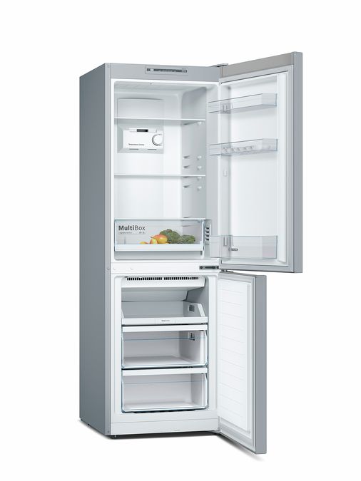 Серія 2 Окремовстановлюваний холодильник з нижньою морозильною камерою 176 x 60 cm Імітація нерж. сталі KGN33NL206 KGN33NL206-2