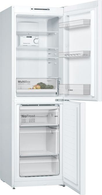 Serie | 2 Free-standing fridge-freezer with freezer at bottom 186 x 60 cm White KGN34NW3AG KGN34NW3AG-2