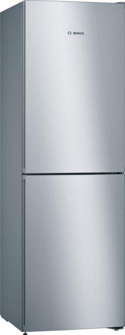 Series 4 Free-standing fridge-freezer with freezer at bottom 186 x 60 cm Stainless steel look KGN34VL35G KGN34VL35G-1
