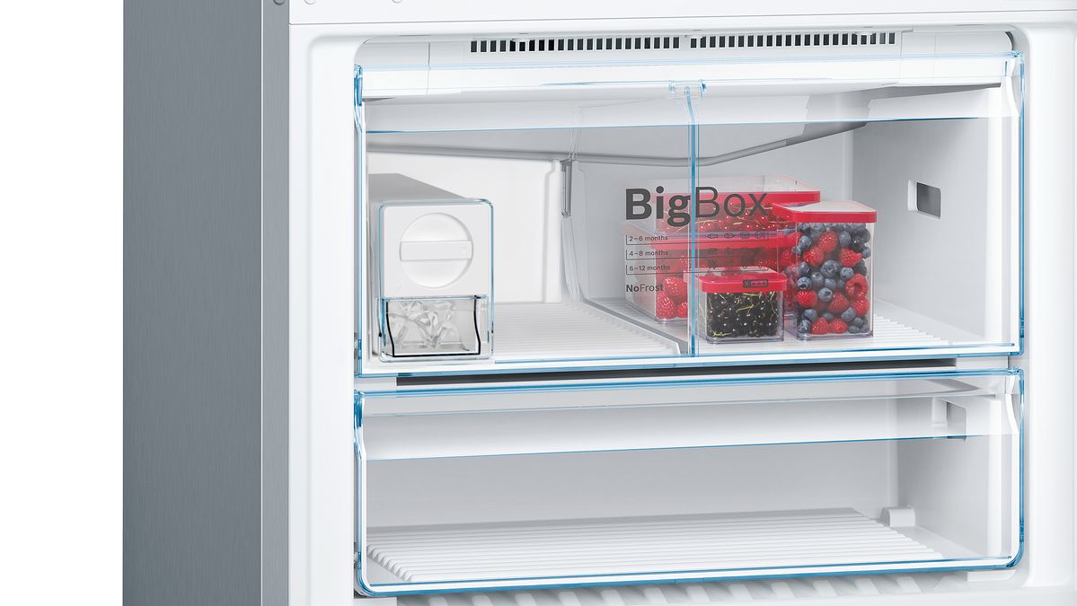Serie | 6 Kulkas-freezer free-standing dengan freezer di bawah 186 x 86 cm Stainless steel (anti noda jari) KGN86AI42N KGN86AI42N-6