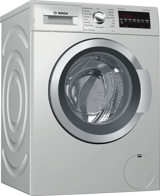 Serie 6 Çamaşır Makinesi 9 kg 1200 dev./dak., Gümüş WAT2448STR WAT2448STR-1