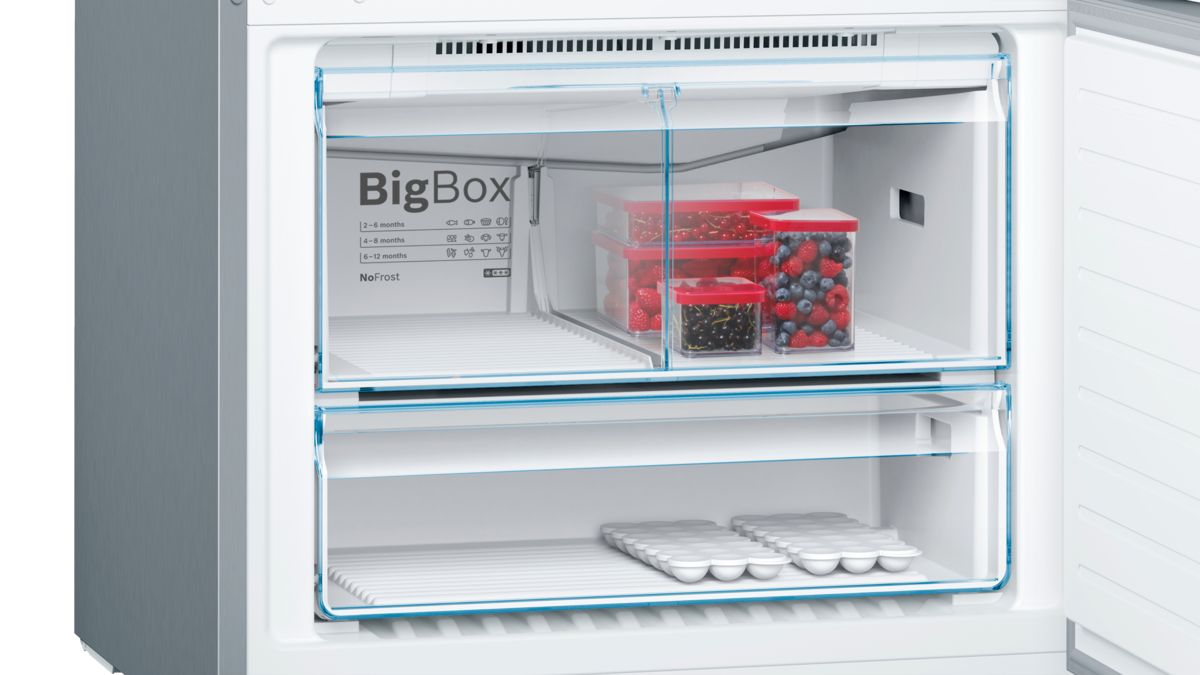 Series 6 Free-standing fridge-freezer with freezer at bottom 186 x 86 cm Inox-easyclean KGN86AIDP KGN86AIDP-6