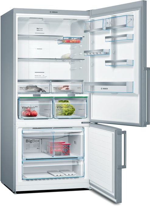 Série 6 Réfrigérateur-congélateur pose libre avec compartiment congélation en bas 186 x 86 cm Inox AntiFingerprint KGN86AIDP KGN86AIDP-2