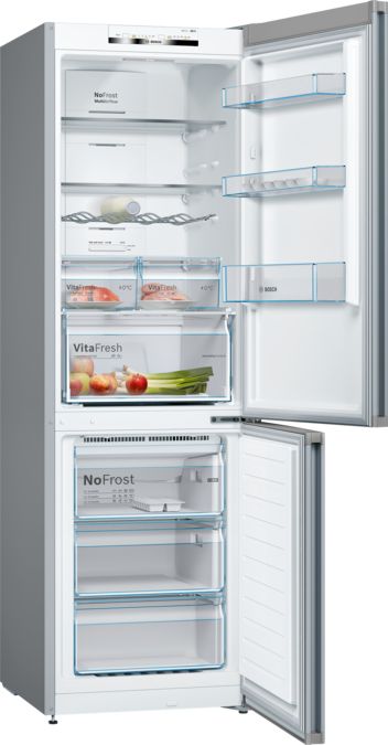 Serie | 4 Frigo-congelatore combinato da libero posizionamento 186 x 60 cm Inox look KGN36VL45 KGN36VL45-2