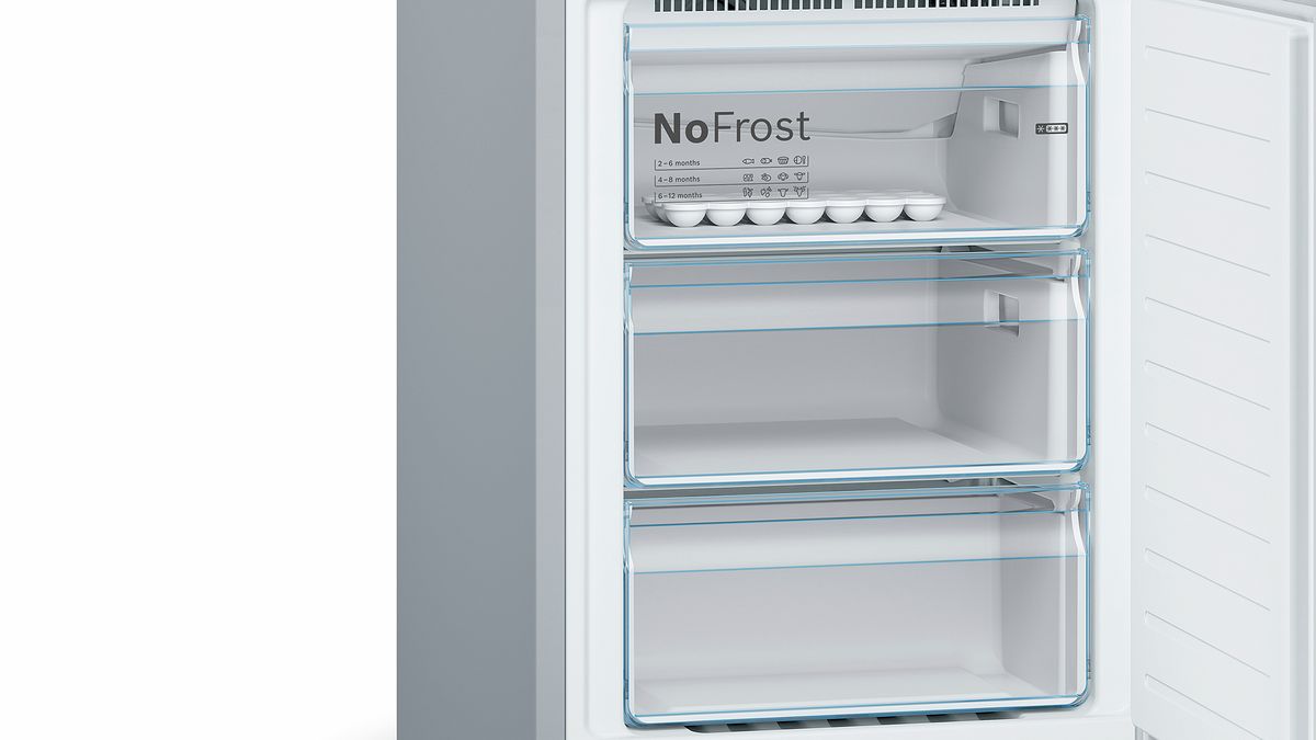 Serie | 4 Free-standing fridge-freezer with freezer at bottom 186 x 60 cm Inox-easyclean KGN36XI35G KGN36XI35G-3