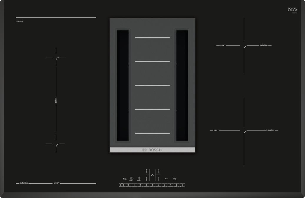 Serie | 6 2-in-1 cooktop with integrated ventilation 80 cm PVS851F21E PVS851F21E-1