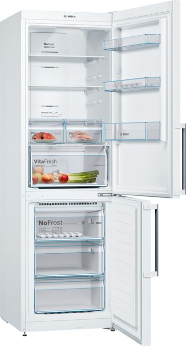 Serie | 4 Szabadonálló, alulfagyasztós hűtő-fagyasztó kombináció 186 x 60 cm Fehér KGN36XW35 KGN36XW35-3