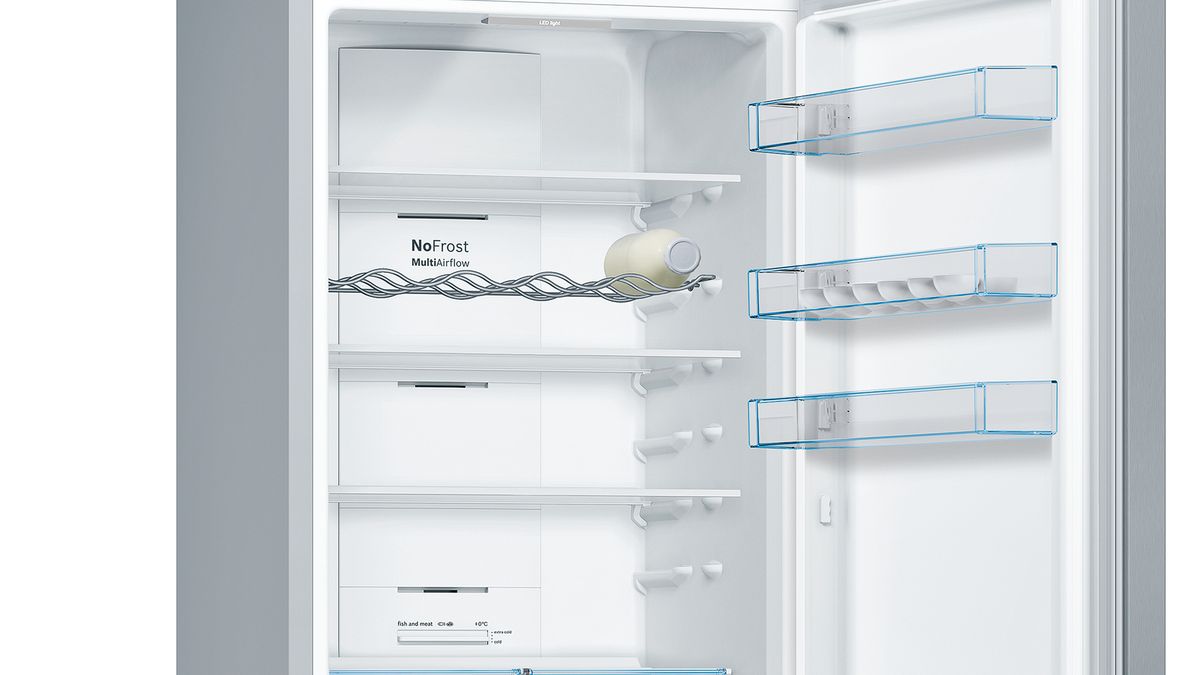 Serie | 4 Free-standing fridge-freezer with freezer at bottom 203 x 60 cm Inox-look KGN39XL35G KGN39XL35G-4