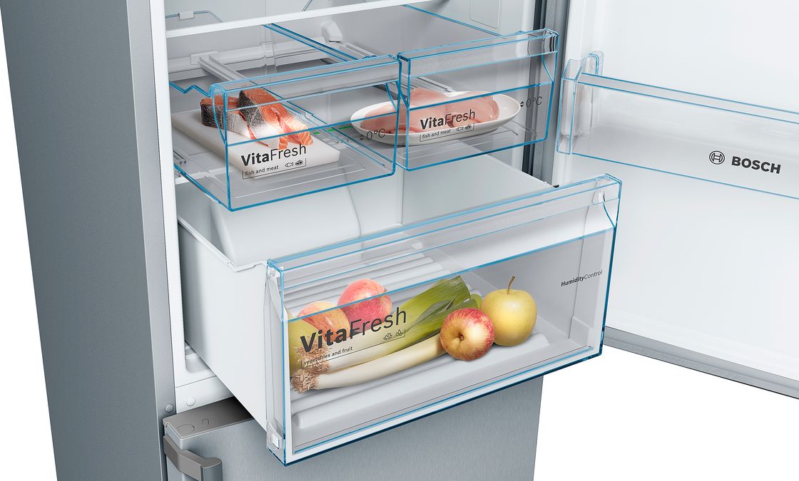 Serie | 4 Free-standing fridge-freezer with freezer at bottom 203 x 60 cm Inox-look KGN39XL35G KGN39XL35G-5