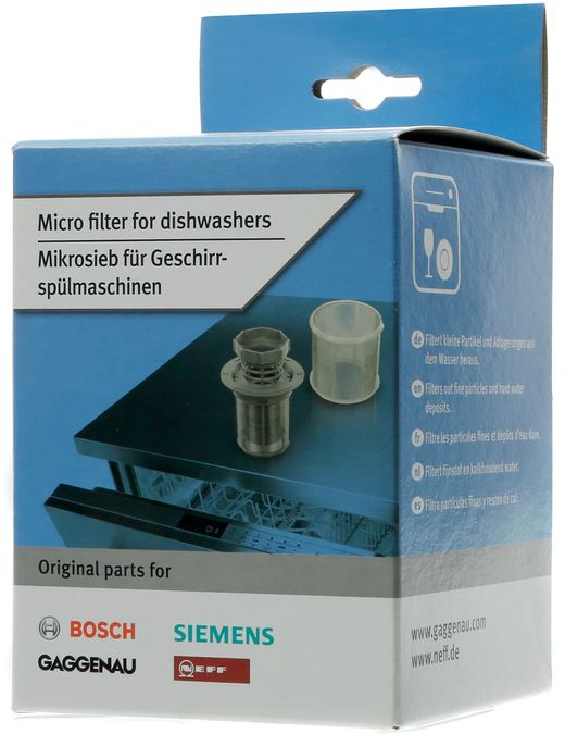 Microfiltre Microflte complet pour lave-vaisselle - Original product_ Made in Germany 10002494 10002494-3