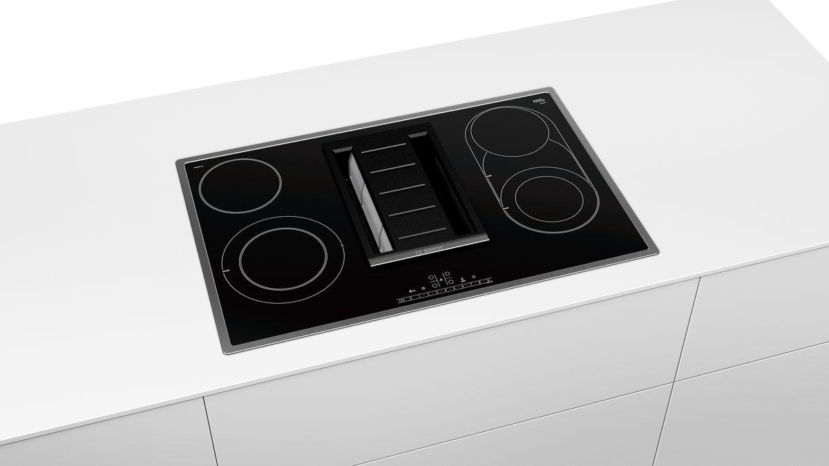 Series 6 Electric hob with integrated ventilation system 80 cm surface mount with frame PKM845F11E PKM845F11E-4
