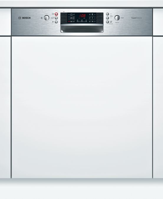 Serie | 4 Félig beépíthető mosogatógép 60 cm Nemesacél SMI46KS09E SMI46KS09E-1