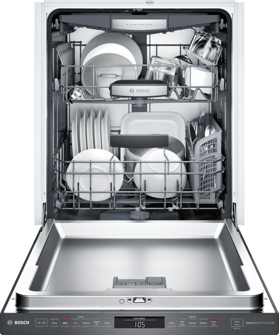 Série 800 Lave-vaisselle sous plan 24'' Acier inoxydable noir SHPM78W54N SHPM78W54N-3