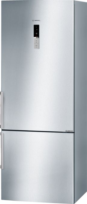 Serie | 6 free-standing fridge-freezer with freezer at bottom 185 x 70 cm Inox-easyclean KGN57AI40I KGN57AI40I-1