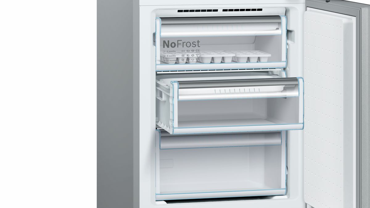 800 Series Free-standing fridge-freezer with freezer at bottom, glass door 23.5'' Black B10CB80NVB B10CB80NVB-5