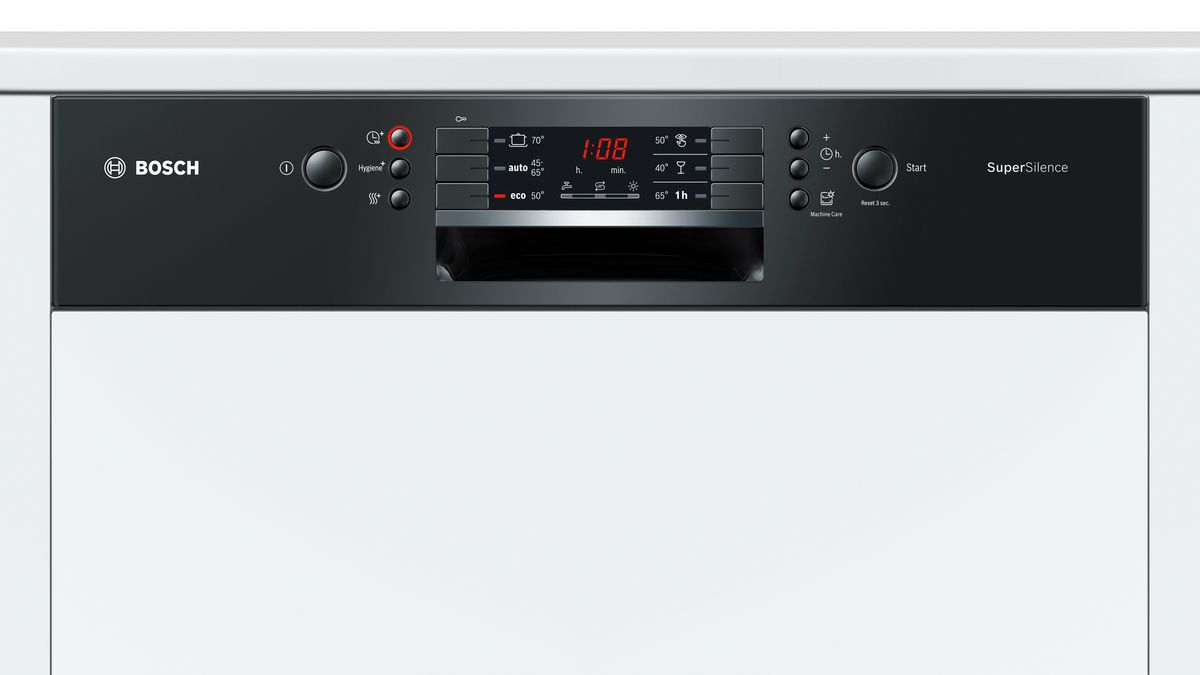 Série 4 Lave-vaisselle intégrable avec bandeau 60 cm Noir SMI46IB15E SMI46IB15E-2