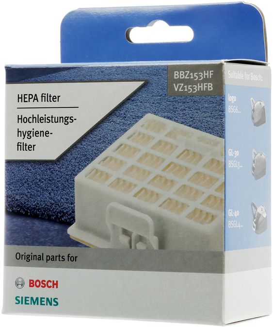Filtre HEPA pour aspirateur BBZ153HF 00578731 00578731-4