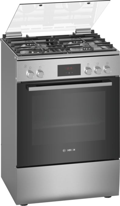 Bosch Free Standing Gas Cooker Stainless Steel HGQ320I50M