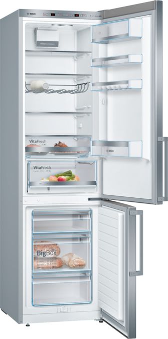 Série 4 Réfrigérateur combiné pose-libre 201 x 60 cm Inox anti trace de doigts KGE396I4P KGE396I4P-2