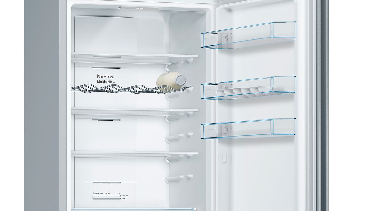 Series 4 Free-standing fridge-freezer with freezer at bottom 203 x 60 cm Inox-look KGN39VLEBG KGN39VLEBG-5