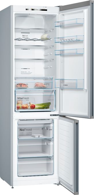 Series 4 Free-standing fridge-freezer with freezer at bottom 203 x 60 cm Inox-look KGN39VLEAG KGN39VLEAG-2