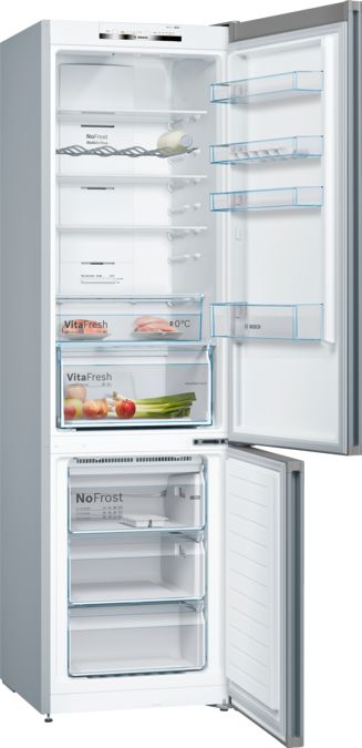 Series 4 Free-standing fridge-freezer with freezer at bottom 203 x 60 cm Inox-look KGN39VLEBG KGN39VLEBG-3