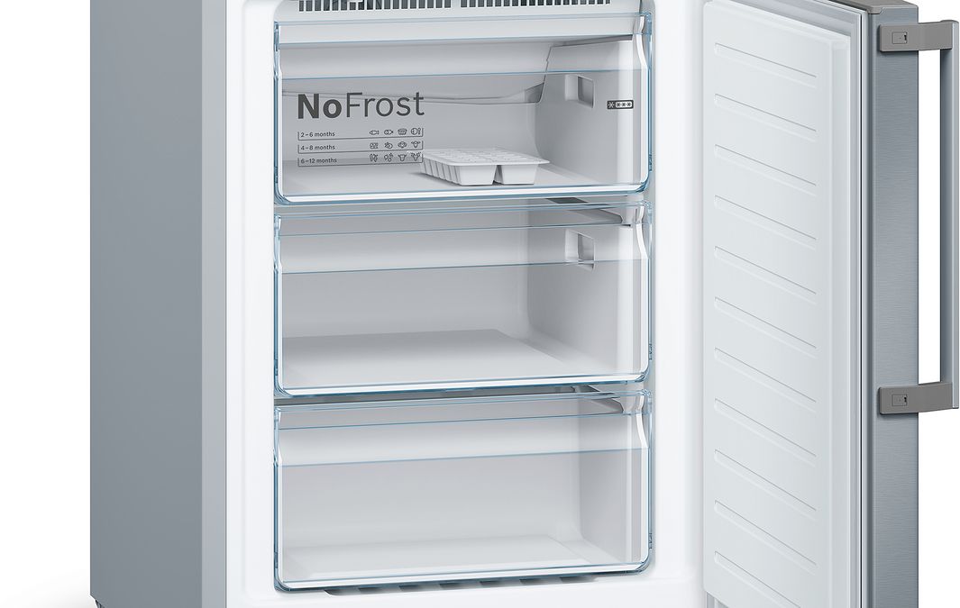 Series 4 Free-standing fridge-freezer with freezer at bottom 186 x 60 cm Stainless steel look KGN36XLER KGN36XLER-5