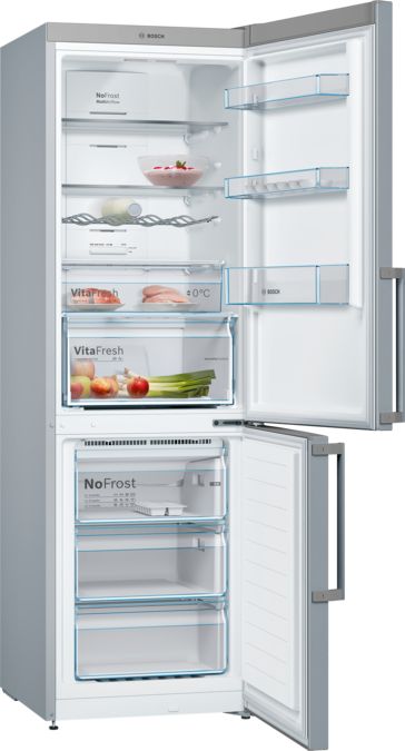 Refrigerador Bosch Combi 324L Gris Kgn36Xler
