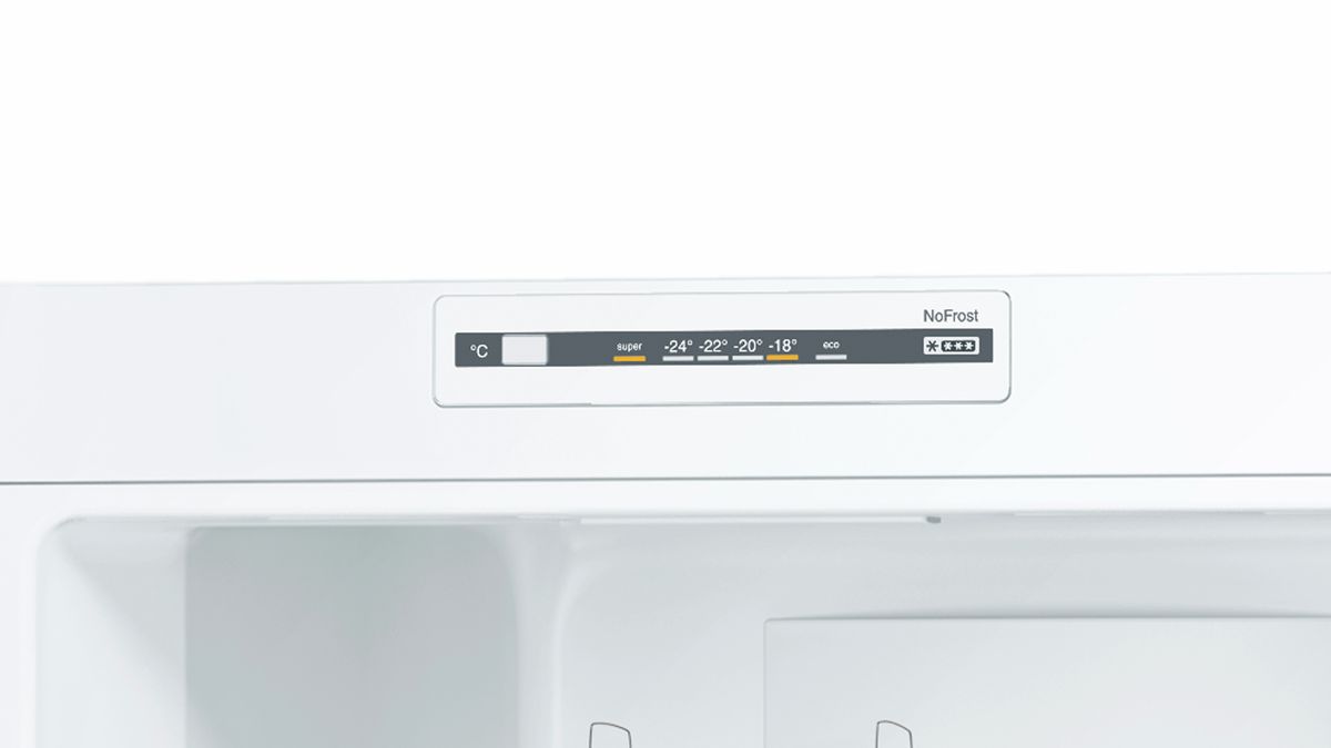 Series 2 Free-standing fridge-freezer with freezer at bottom 186 x 60 cm Stainless steel look KGN34NL30G KGN34NL30G-2