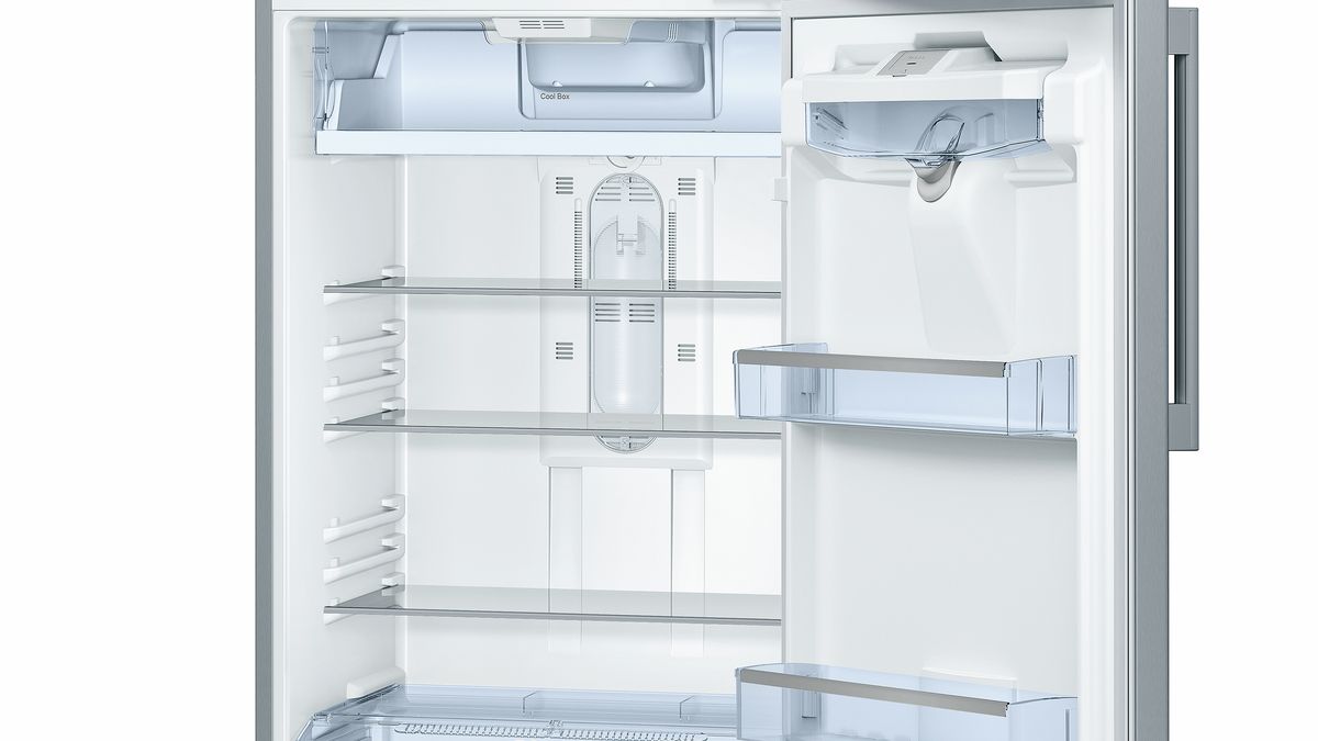 Serie | 4 free-standing fridge-freezer with freezer at top KDN46BL121 KDN46BL121-2