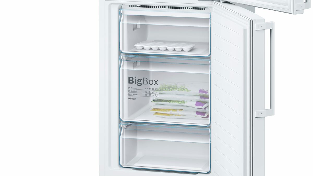Serie | 4 Free-standing fridge-freezer with freezer at bottom 186 x 60 cm White KGN34XW35G KGN34XW35G-5